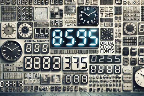 History of Digital Clock Fonts