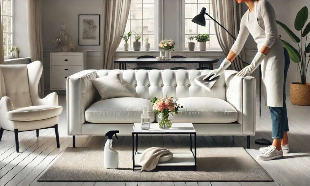 How to Clean White Leather Sofa