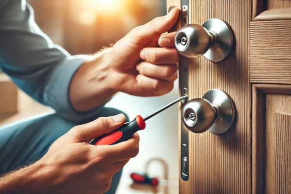 Removing the Door Knob Open A Locked Bedroom Door